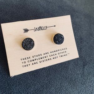 JaxKelly Black Stone Earrings